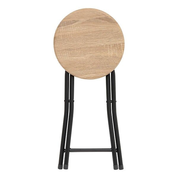 5 FIVE SIMPLY SMART - Tabourets pliants effet bois naturel - large