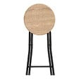 5 FIVE SIMPLY SMART - Tabourets pliants effet bois naturel - vignette