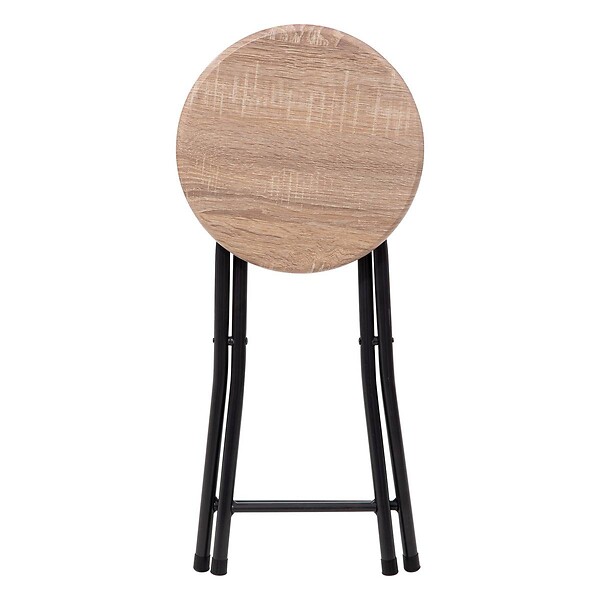 5 FIVE SIMPLY SMART - Tabourets pliants effet bois naturel - large