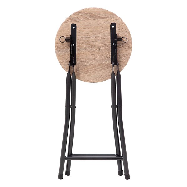 5 FIVE SIMPLY SMART - Tabourets pliants effet bois naturel - large