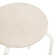 5 FIVE SIMPLY SMART - Tabouret Flexy Plus beige en tissu chiné - vignette
