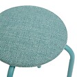 5 FIVE SIMPLY SMART - Tabouret Flexy Plus vert céladon en tissu chiné - vignette