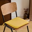 ATMOSPHERA - Galette de chaise Lilou ocre 38x38cm - vignette