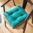 ATMOSPHERA - Galette de chaise "Malakite" vert cèdre 38x38cm - vignette
