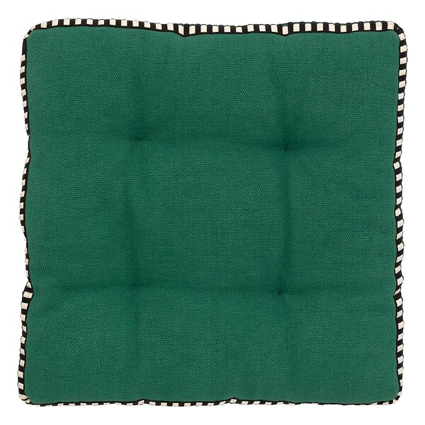 ATMOSPHERA - Galette de chaise "Malakite" vert cèdre 38x38cm - large