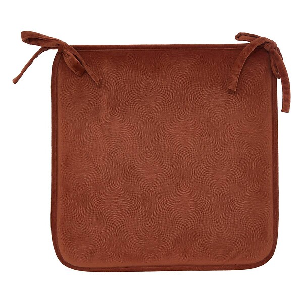 ATMOSPHERA - Galette de chaise Lilou terracotta 38x38cm - large