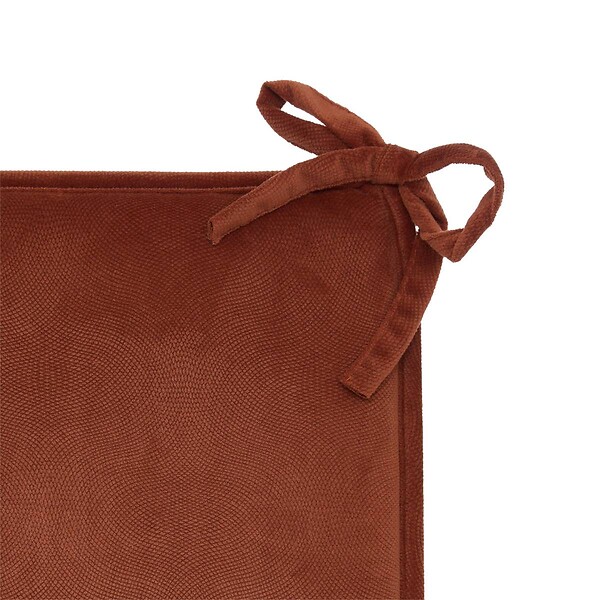ATMOSPHERA - Galette de chaise Lilou terracotta 38x38cm - large