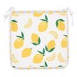 ATMOSPHERA - Galette de chaise Fruity 39x39cm imprimé citrons jaunes - vignette