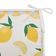 ATMOSPHERA - Galette de chaise Fruity 39x39cm imprimé citrons jaunes - vignette