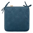 ATMOSPHERA - Galette de chaise Lilou bleu canard D38x38cm - vignette