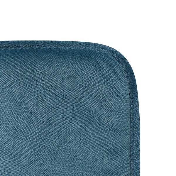 ATMOSPHERA - Galette de chaise Lilou bleu canard D38x38cm - large