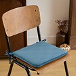 ATMOSPHERA - Galette de chaise Lilou bleu egéen 38x38cm - vignette