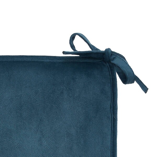 ATMOSPHERA - Galette de chaise Lilou bleu egéen 38x38cm - large