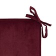 ATMOSPHERA - Galette de chaise Lilou rouge grenat 38x38cm - vignette