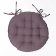ATMOSPHERA - Galette de chaise ronde gris taupe D38cm - vignette