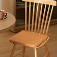 ATMOSPHERA - Galette de chaise Micro jaune ocre 39x39cm - vignette