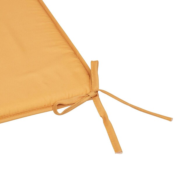 ATMOSPHERA - Galette de chaise Micro jaune ocre 39x39cm - large