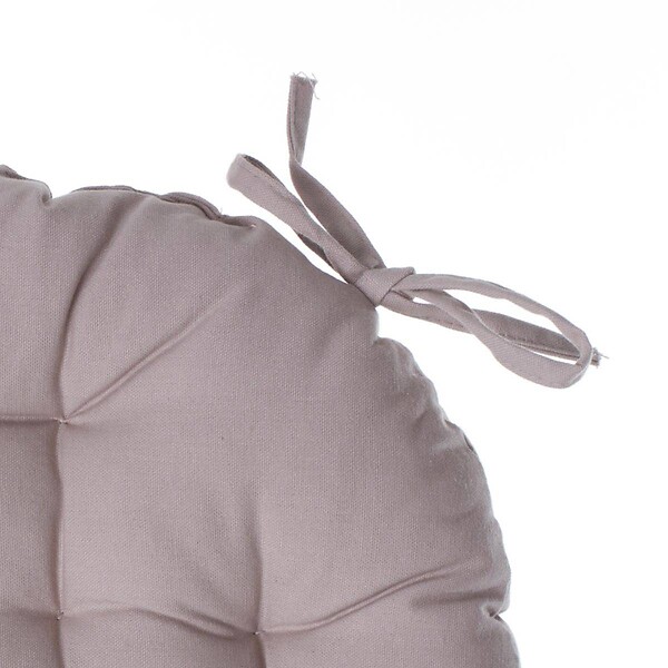 ATMOSPHERA - Galette de chaise "Anjali" ronde beige D38cm - large