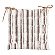 ATMOSPHERA - Galette de chaise Groove 38x38cm rayée beige lin - vignette