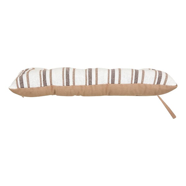 ATMOSPHERA - Galette de chaise Groove 38x38cm rayée beige lin - large
