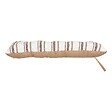 ATMOSPHERA - Galette de chaise Groove 38x38cm rayée beige lin - vignette