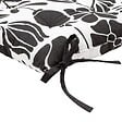 ATMOSPHERA - Galette de chaise "Twisted lime" coton noir & blanc 38x38cm - vignette