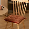 ATMOSPHERA - Galette de chaise Soana bouclette terracotta 38x38cm - vignette