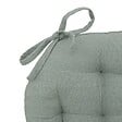 ATMOSPHERA - Galette de chaise "Anjali" en coton D38cm vert céladon - vignette