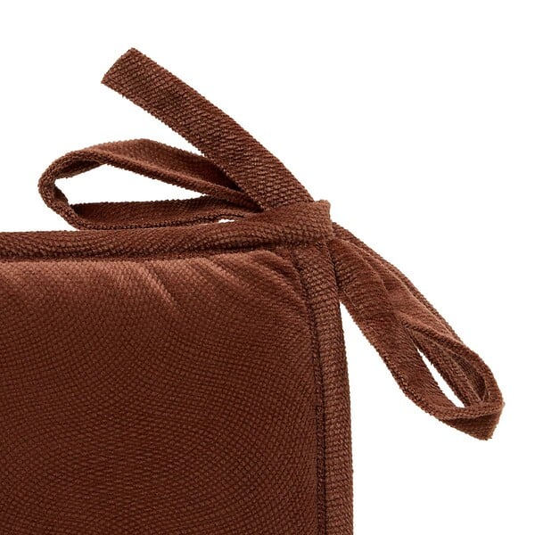 ATMOSPHERA - Galette de chaise Lilou marron tonka 38x38cm - large
