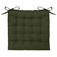 ATMOSPHERA - Galette de chaise vert kaki 38x38cm - vignette