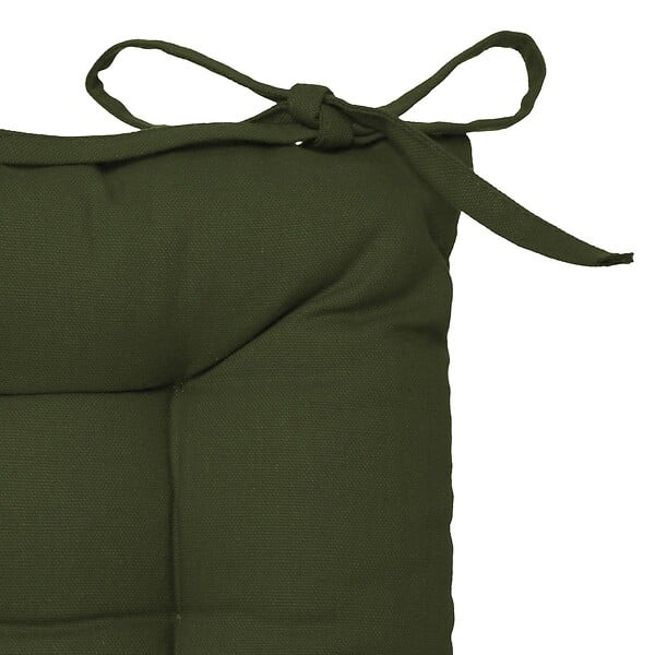 ATMOSPHERA - Galette de chaise vert kaki 38x38cm - large