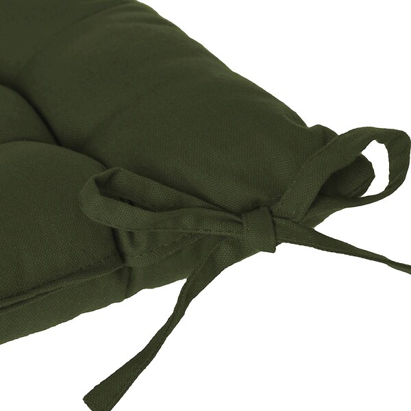 ATMOSPHERA - Galette de chaise vert kaki 38x38cm - large