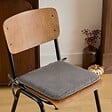 ATMOSPHERA - Galette de chaise Lilou gris foncé 38x38cm - vignette