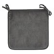 ATMOSPHERA - Galette de chaise Lilou gris foncé 38x38cm - vignette