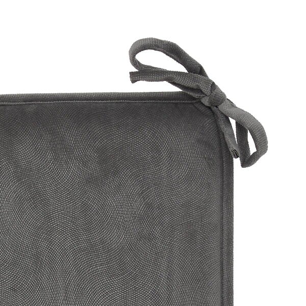ATMOSPHERA - Galette de chaise Lilou gris foncé 38x38cm - large