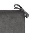 ATMOSPHERA - Galette de chaise Lilou gris foncé 38x38cm - vignette
