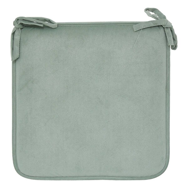 ATMOSPHERA - Galette de chaise Lilou vert céladon 38x38cm - large