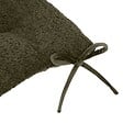 ATMOSPHERA - Galette de chaise Soana bouclette vert kaki 38x38cm - vignette