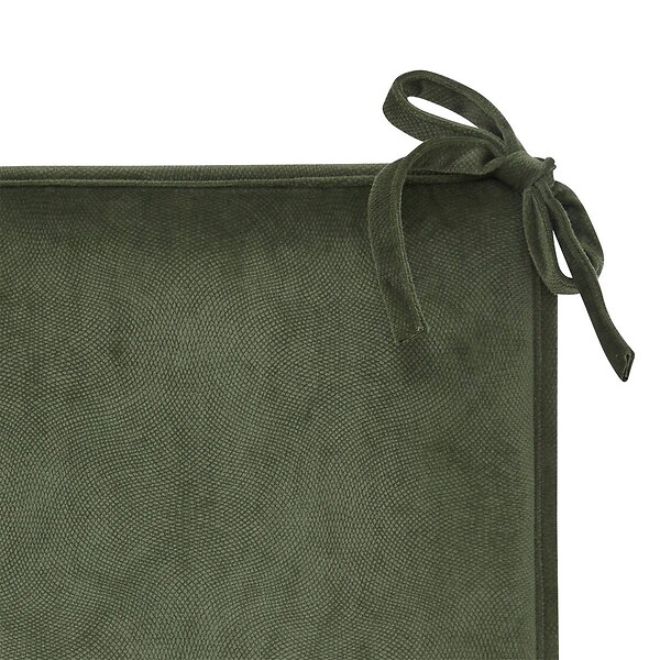 ATMOSPHERA - Galette de chaise Lilou vert Kaki 38x38cm - large