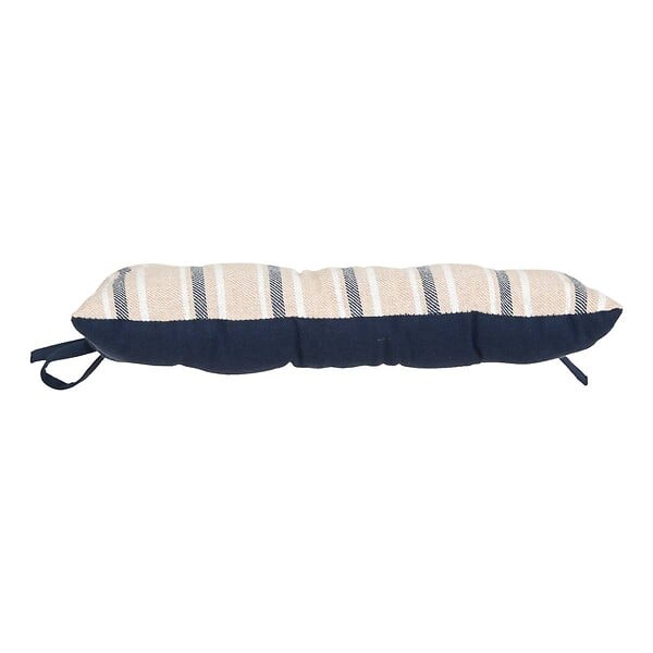 ATMOSPHERA - Galette de chaise Groove 38x38cm rayée bleu navy - large