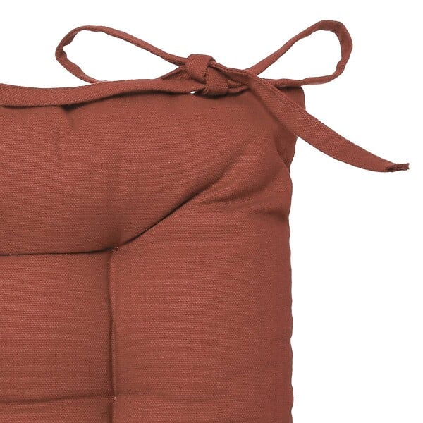 ATMOSPHERA - Galette de chaise rose terracotta 38x38cm - large