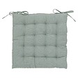 ATMOSPHERA - Galette de chaise "Anjali" en coton 38x38cm vert céladon - vignette