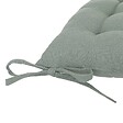 ATMOSPHERA - Galette de chaise "Anjali" en coton 38x38cm vert céladon - vignette