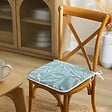 ATMOSPHERA - Galette de chaise Tropical 39x39cm imprimée vert foncé - vignette