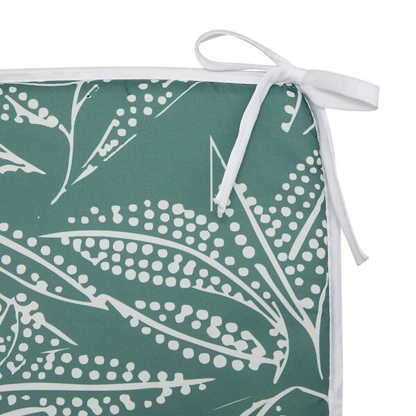 ATMOSPHERA - Galette de chaise Tropical 39x39cm imprimée vert foncé - large