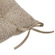 ATMOSPHERA - Galette de chaise Soana bouclette beige lin 38x38cm - vignette