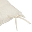 ATMOSPHERA - Galette de chaise Soana bouclette blanc ivoire 38x38cm - vignette