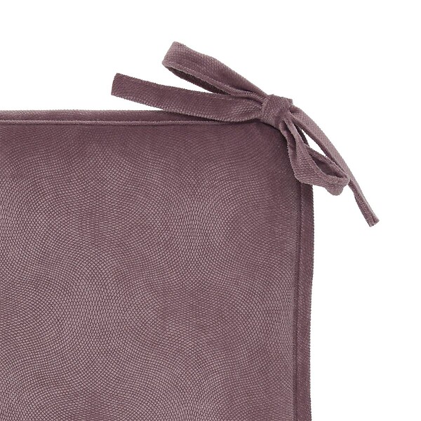 ATMOSPHERA - Galette de chaise Lilou violet clair 38x38cm - large