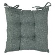 ATMOSPHERA - Galette de chaise "Clem" vert foncé 38x38cm - vignette