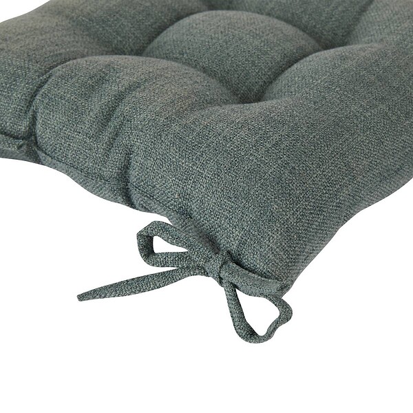 ATMOSPHERA - Galette de chaise "Clem" vert foncé 38x38cm - large